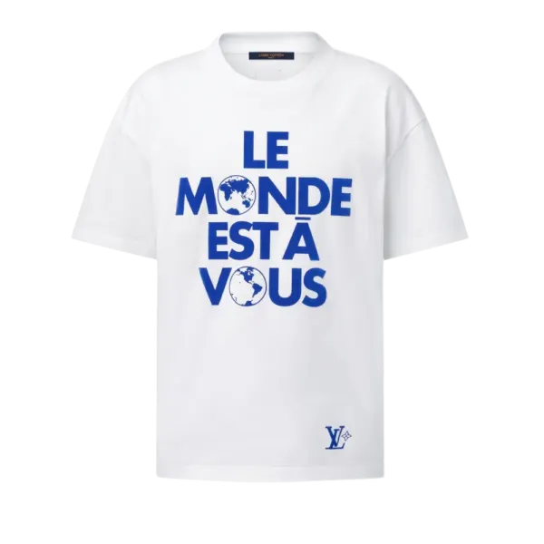 Intarsia "The World is Yours" T-shirt