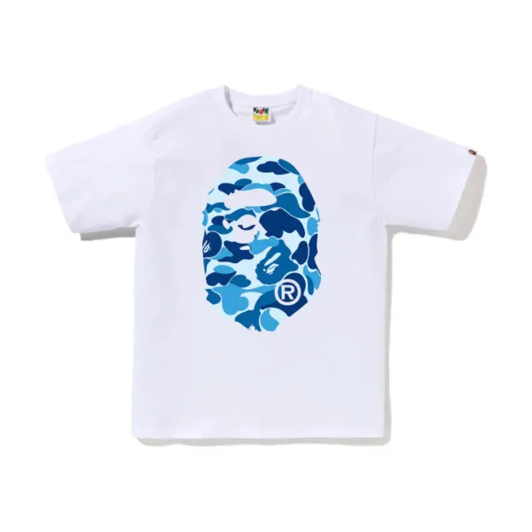"Ape" White Blue Tee