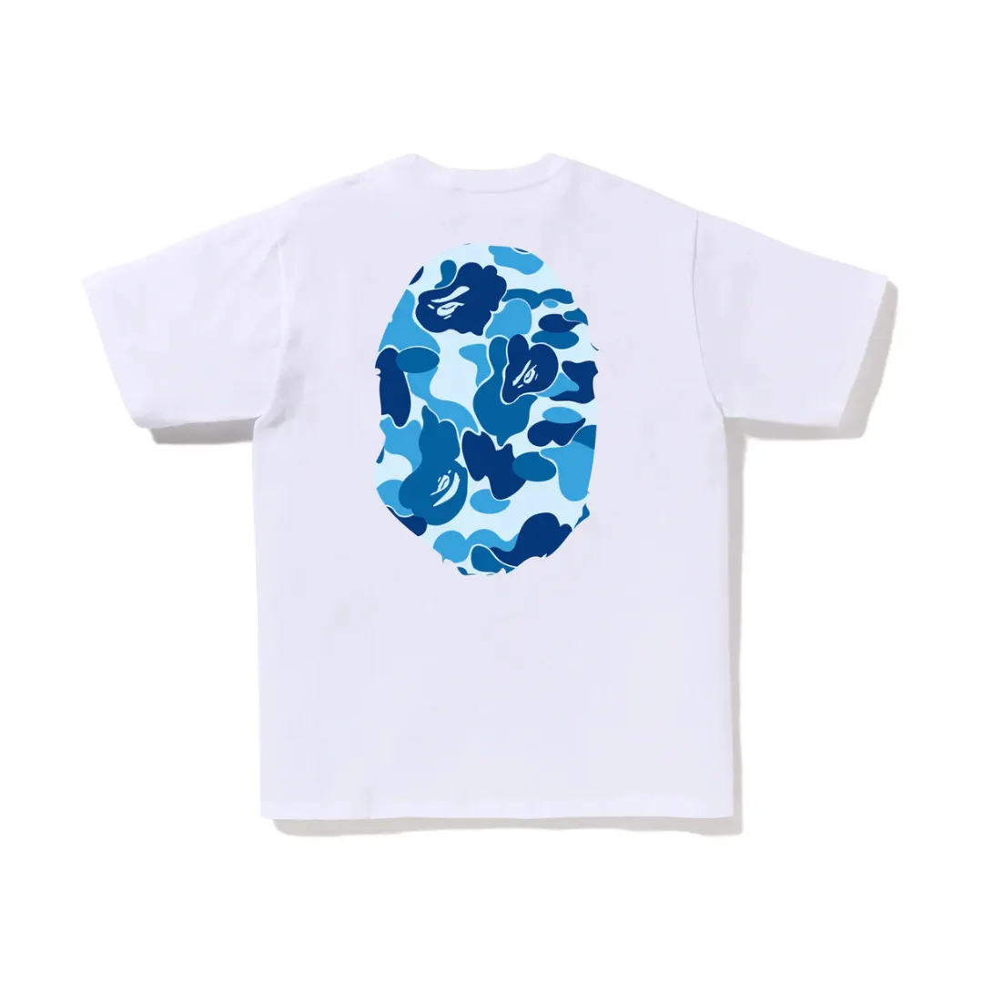 "Ape" White Blue Tee