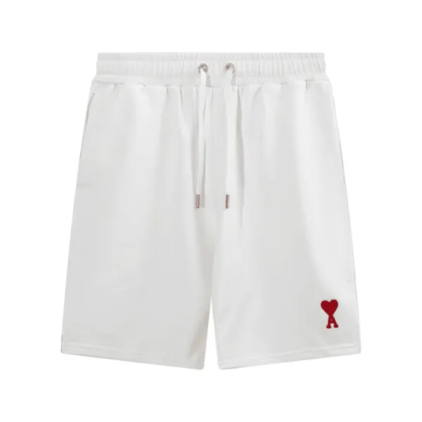 "Ami" Shorts White/Red V2