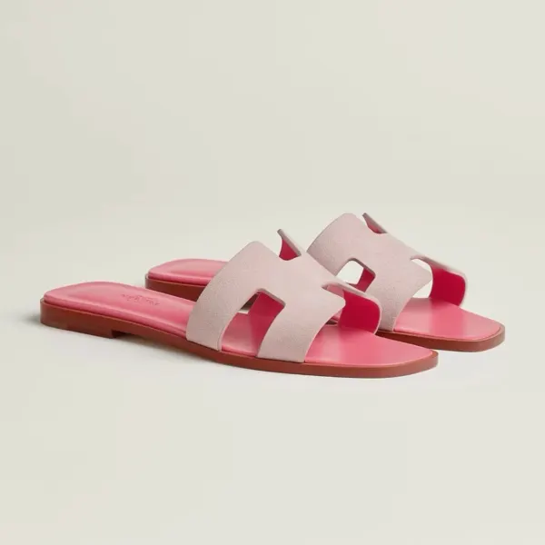 it girl two tone pink sandals