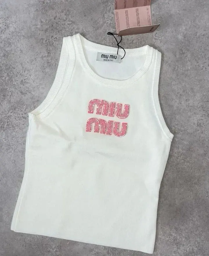 PINK LETTERS TANK TOP