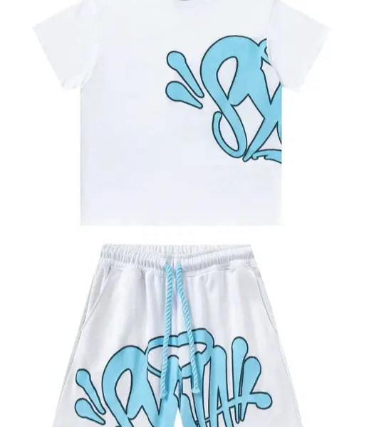 "Graffiti" Short set White