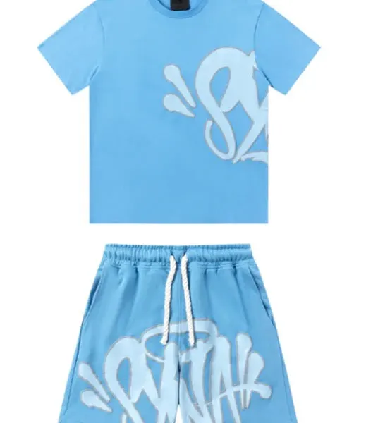 "Graffiti" Short set Babyblue
