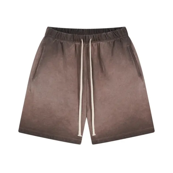 SELLEZA Brown Washed Shorts