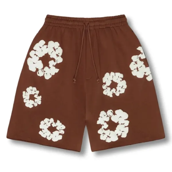 "Flower Shorts" Brown