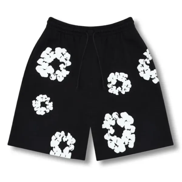 "Flower Shorts" Black