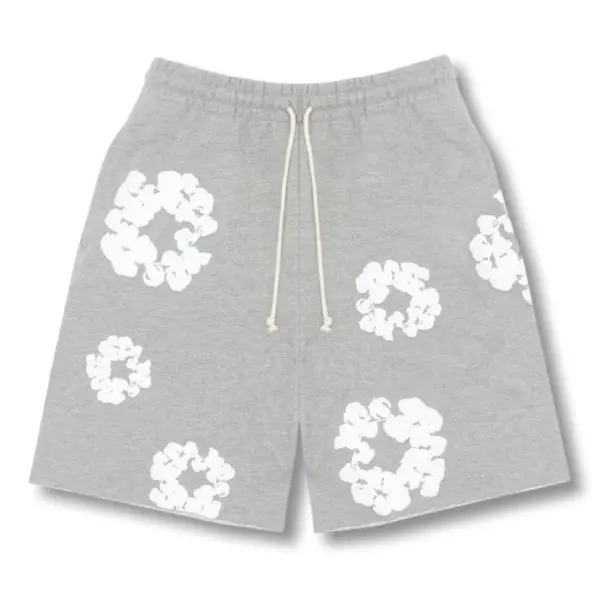 "Flower Shorts" Grey