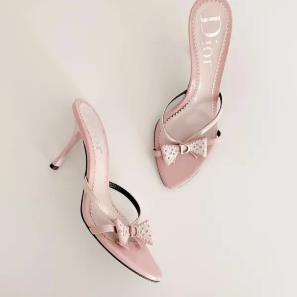 D PINK BIW LEATHER HEELS