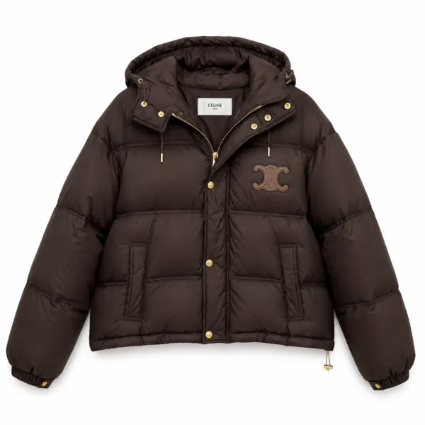 Brown detachable Puffer Jacket