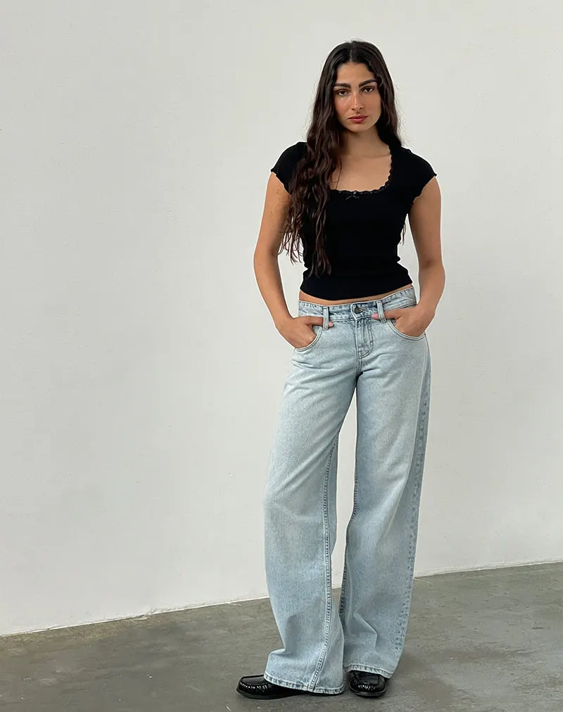 SELLEZA Jeans mit niedriger Taille